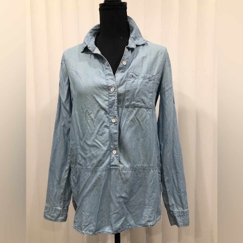 Blue SO Button Down Long Sleeve Shirt size Small